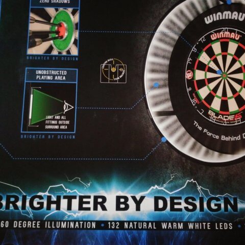 Winmau Plasma Dartboard Beleuchtung